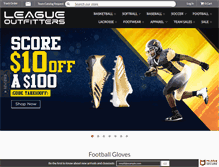 Tablet Screenshot of leagueoutfitters.com